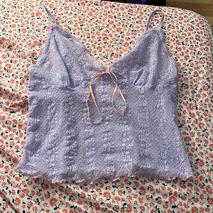 Victoria secret purple lace top